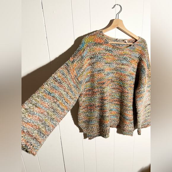 Soft Surroundings Nikia Multicolor Space Dye Knit Crewneck Sweater - Picture 3 of 7